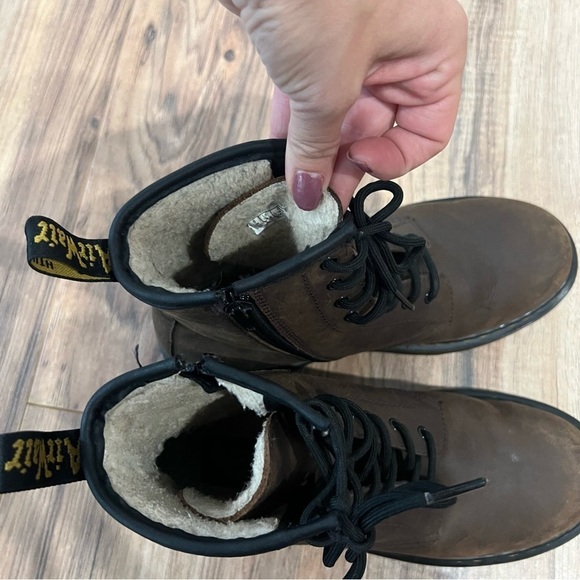 Doc Dr Martens 1460 FAUX FUR LINED LACE UP BOOTS - Picture 6 of 10